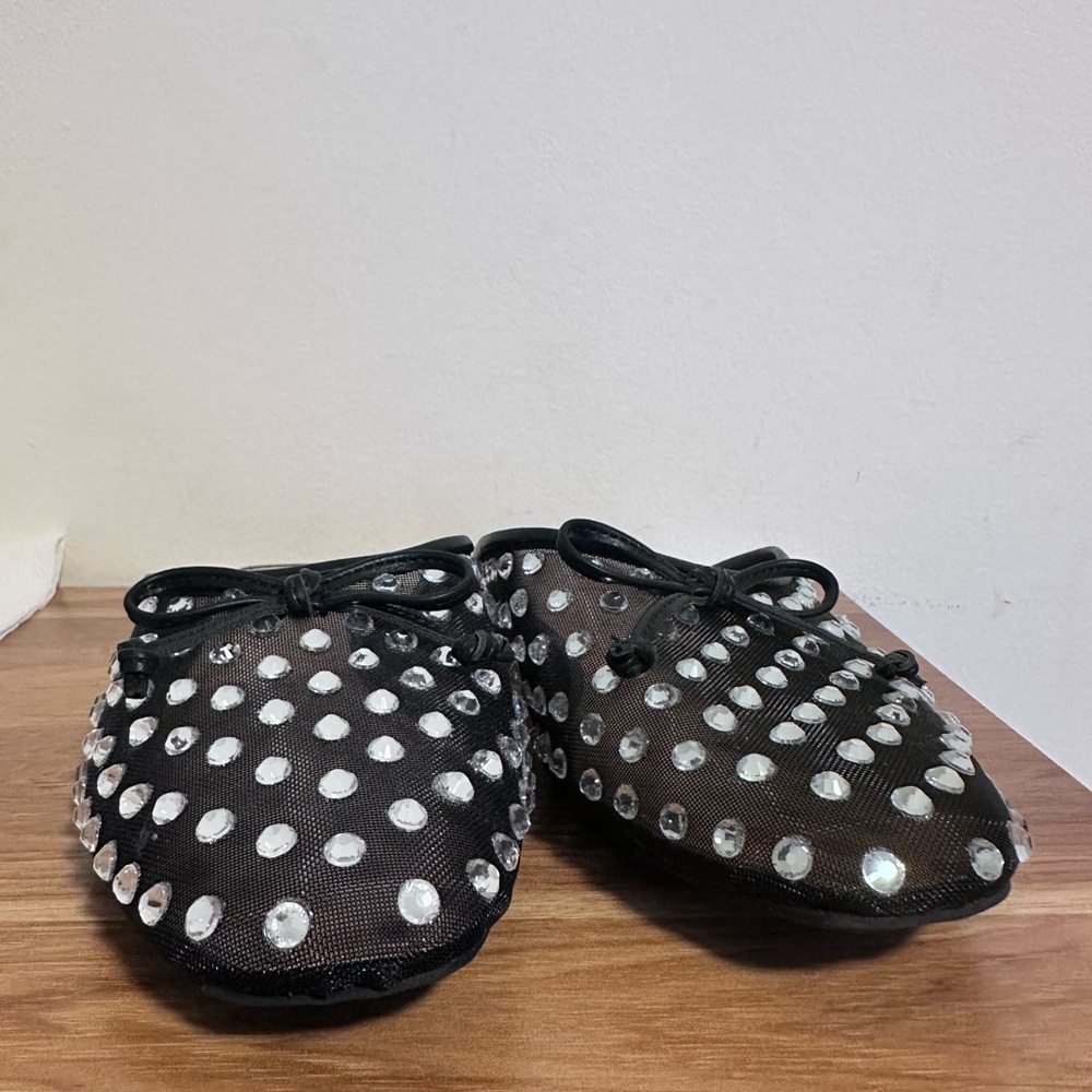 Dolce Vita Black Mules with Silver Accents